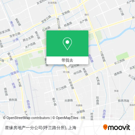 星缘房地产一分公司(呼兰路分所)地图