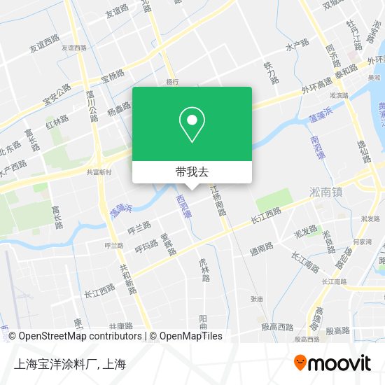上海宝洋涂料厂地图