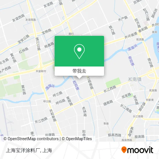 上海宝洋涂料厂地图