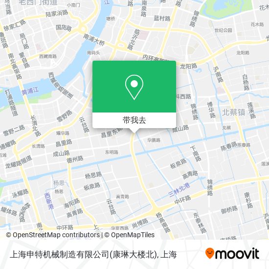 上海申特机械制造有限公司(康琳大楼北)地图