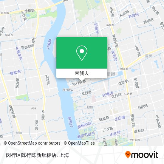 闵行区陈行陈新烟糖店地图