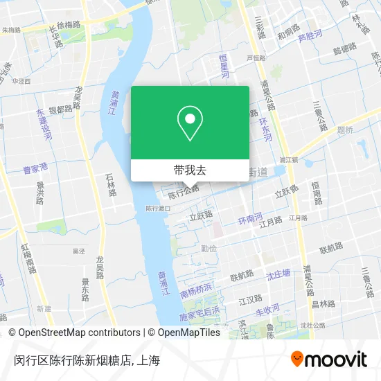 闵行区陈行陈新烟糖店地图