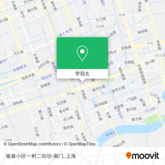 银春小区一村二街坊-南门地图