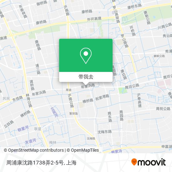 周浦康沈路1738弄2-5号地图
