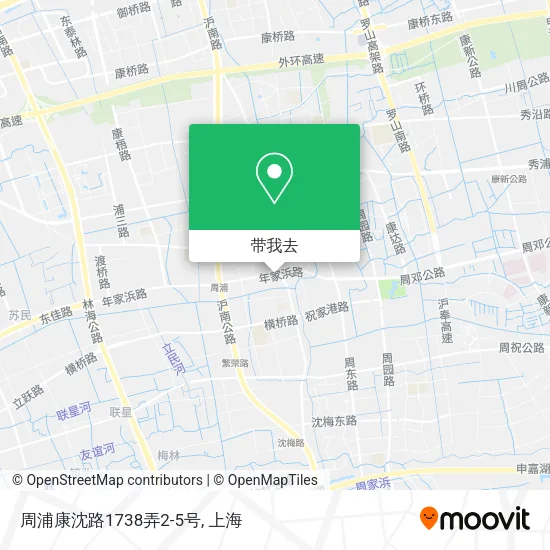 周浦康沈路1738弄2-5号地图