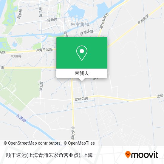 顺丰速运(上海青浦朱家角营业点)地图