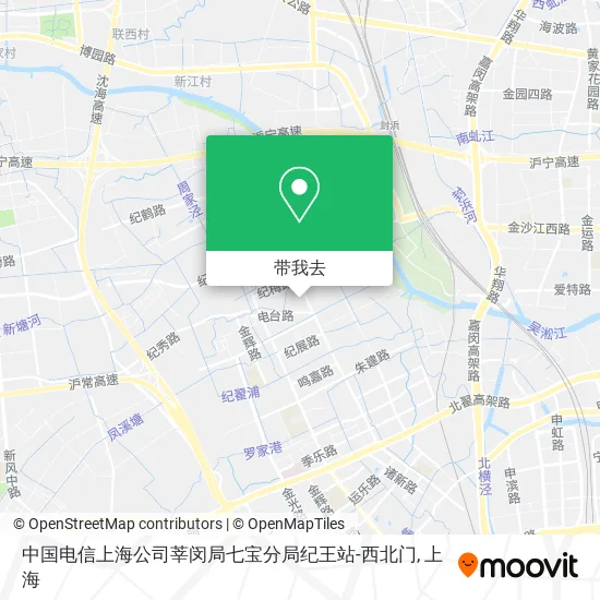 中国电信上海公司莘闵局七宝分局纪王站-西北门地图