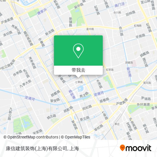 康信建筑装饰(上海)有限公司地图