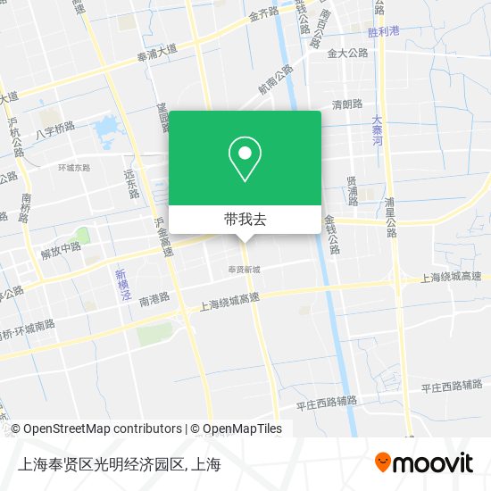 上海奉贤区光明经济园区地图