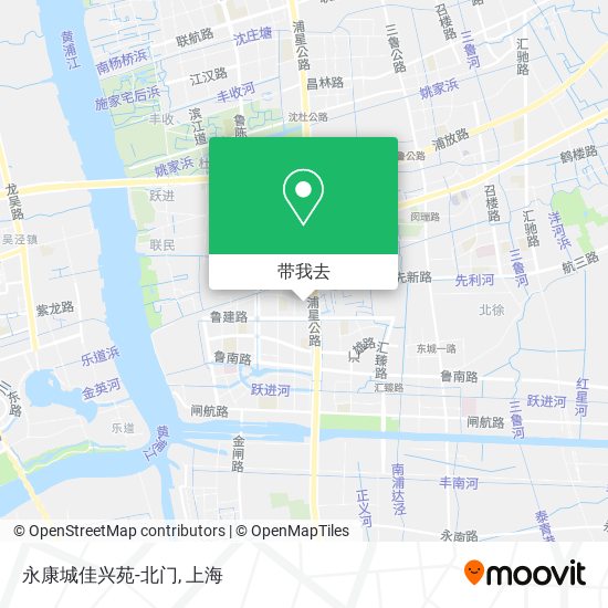 永康城佳兴苑-北门地图