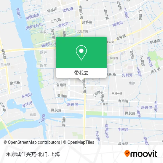 永康城佳兴苑-北门地图