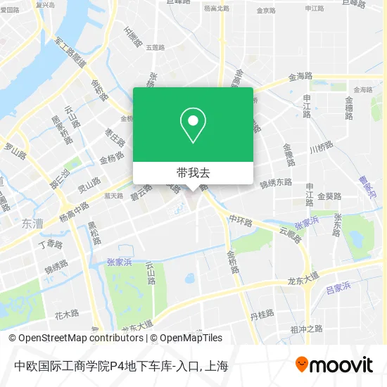 中欧国际工商学院P4地下车库-入口地图