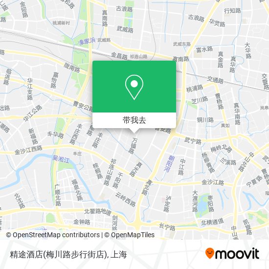 精途酒店(梅川路步行街店)地图