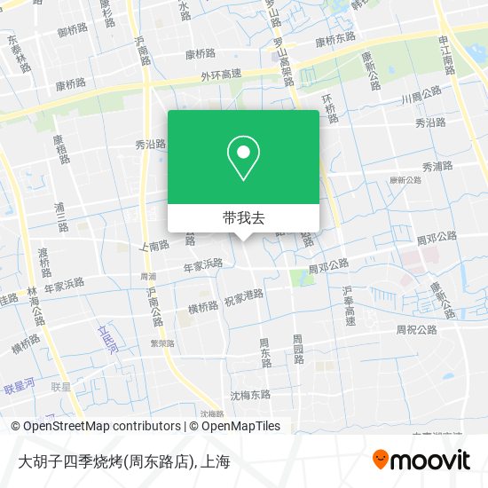 大胡子四季烧烤(周东路店)地图