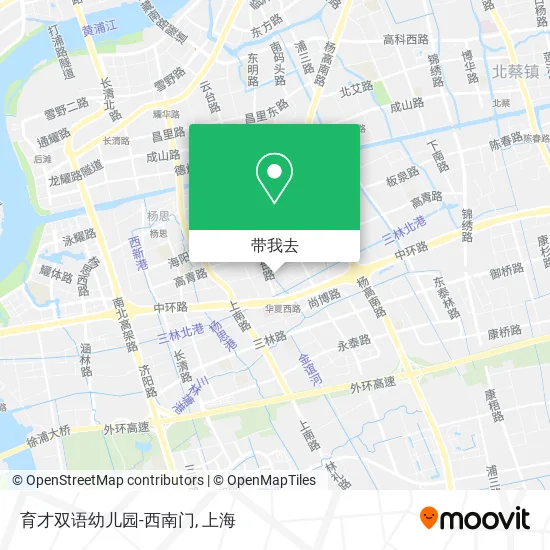 育才双语幼儿园-西南门地图