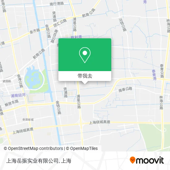 上海岳振实业有限公司地图