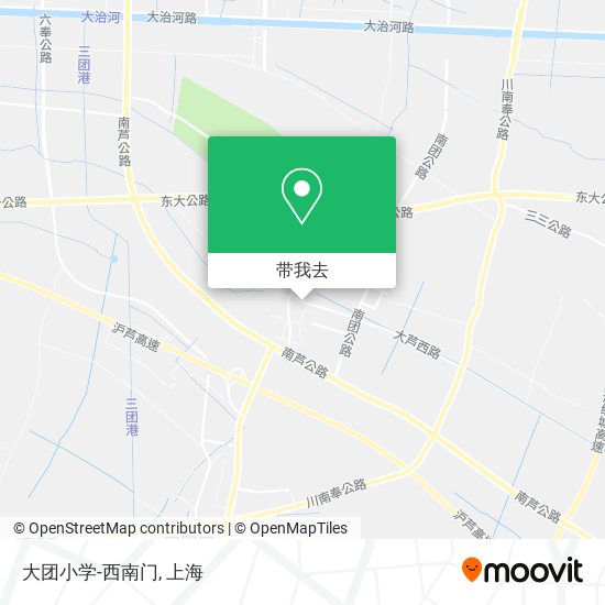 大团小学-西南门地图