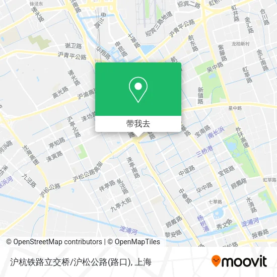 沪杭铁路立交桥/沪松公路(路口)地图