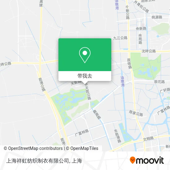 上海祥虹纺织制衣有限公司地图