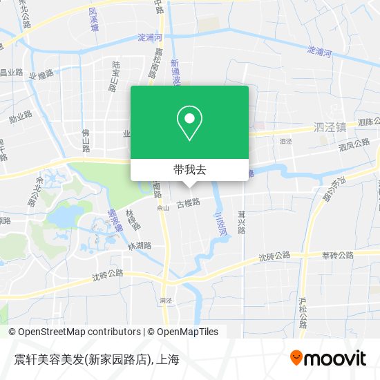 震轩美容美发(新家园路店)地图
