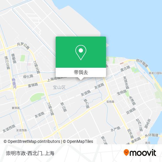 崇明市政-西北门地图