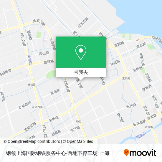 钢领上海国际钢铁服务中心-西地下停车场地图