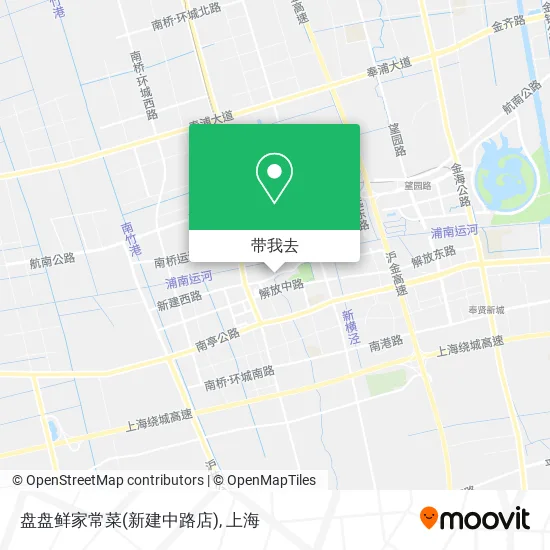 盘盘鲜家常菜(新建中路店)地图