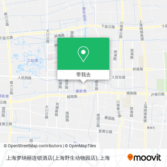 上海梦纳丽连锁酒店(上海野生动物园店)地图