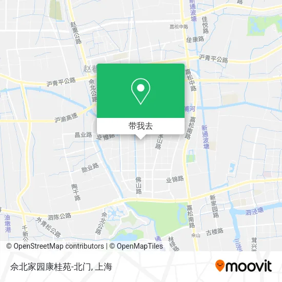 佘北家园康桂苑-北门地图