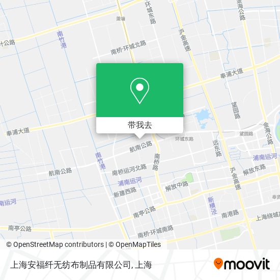 上海安福纤无纺布制品有限公司地图