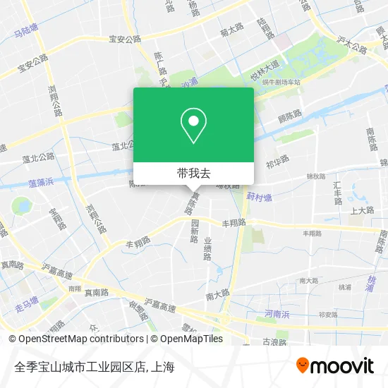全季宝山城市工业园区店地图