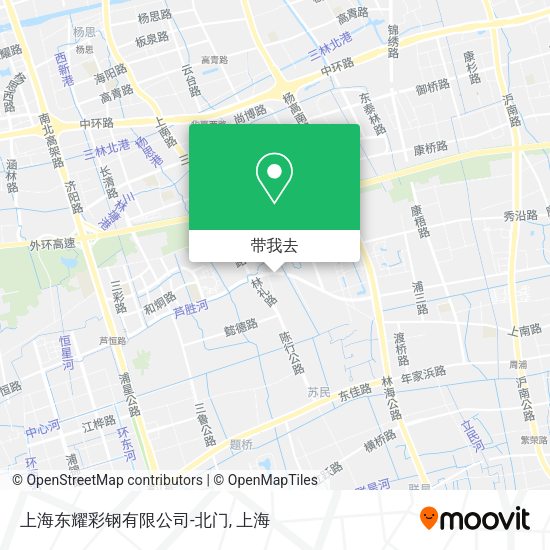 上海东耀彩钢有限公司-北门地图