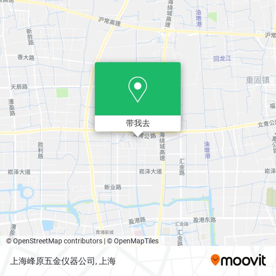 上海峰原五金仪器公司地图