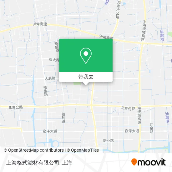 上海格式滤材有限公司地图