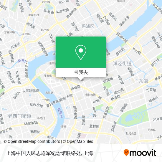 上海中国人民志愿军纪念馆联络处地图