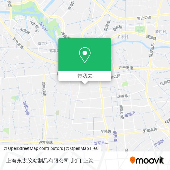 上海永太胶粘制品有限公司-北门地图