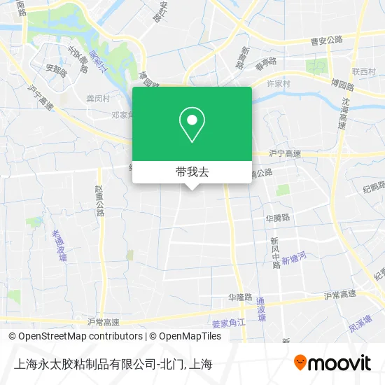 上海永太胶粘制品有限公司-北门地图