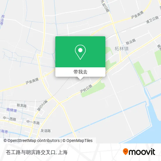 苍工路与胡滨路交叉口地图