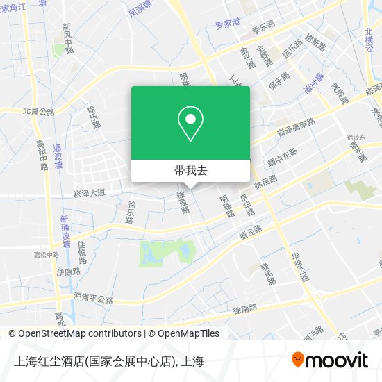 上海红尘酒店(国家会展中心店)地图