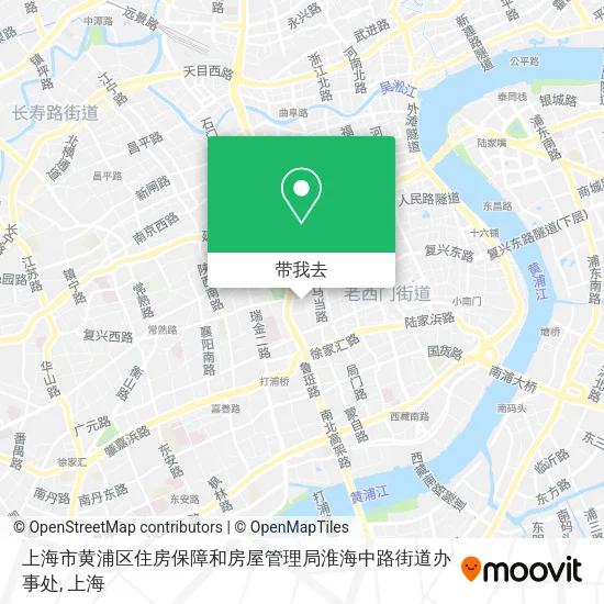 上海市黄浦区住房保障和房屋管理局淮海中路街道办事处地图