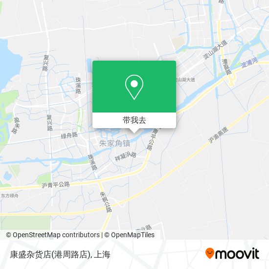 康盛杂货店(港周路店)地图