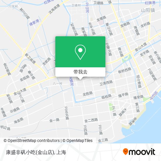 康盛非矾小吃(金山店)地图