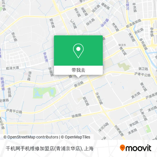 千机网手机维修加盟店(青浦京华店)地图