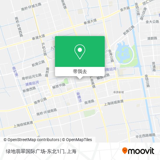 绿地翡翠国际广场-东北1门地图