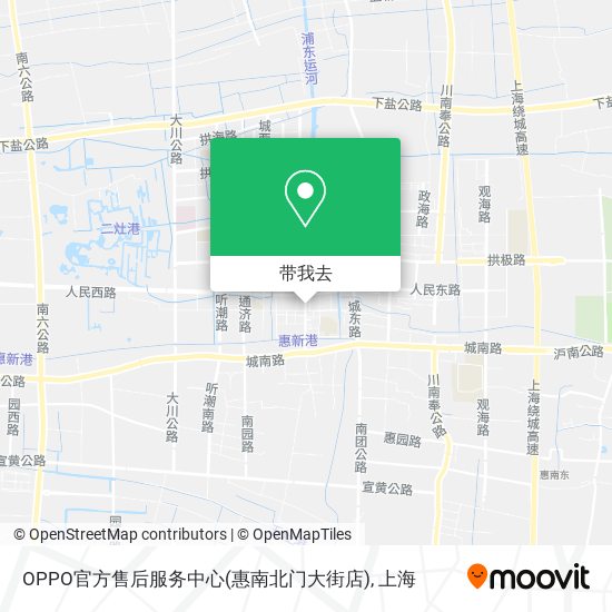 OPPO官方售后服务中心(惠南北门大街店)地图