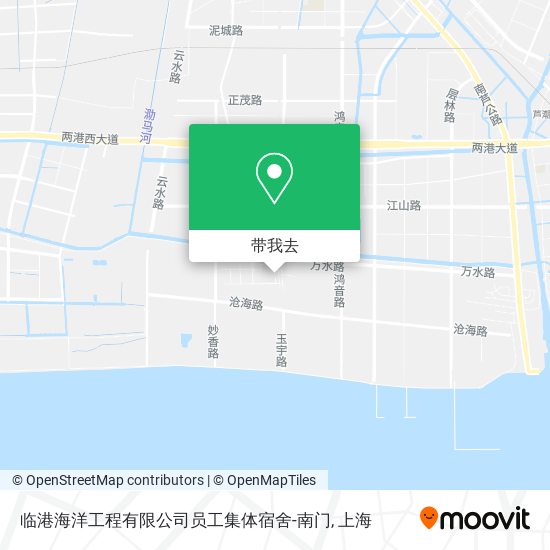 临港海洋工程有限公司员工集体宿舍-南门地图