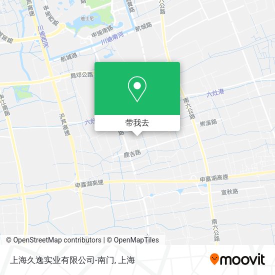 上海久逸实业有限公司-南门地图