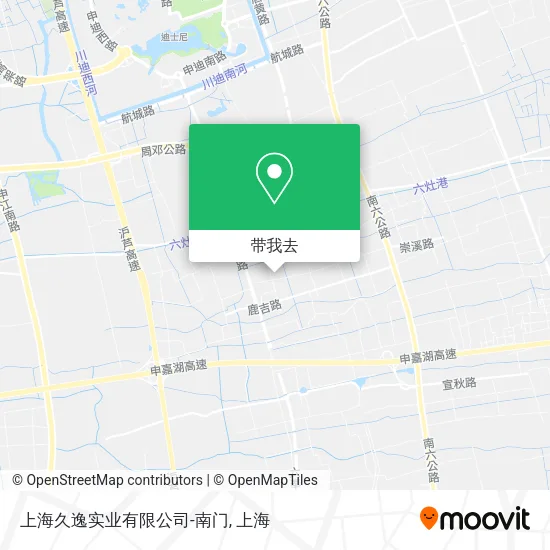 上海久逸实业有限公司-南门地图