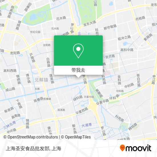 上海圣安食品批发部地图