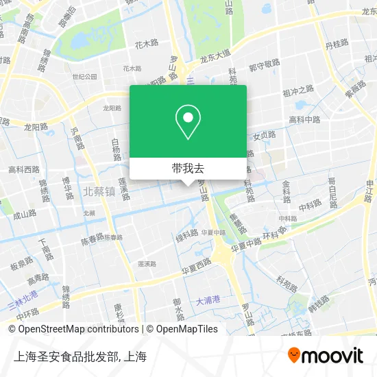 上海圣安食品批发部地图